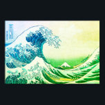 Poster A Onda de Excelente de Kanagawa<br><div class="desc">O Excelente Wave Off Kanagawa, também conhecido como A Onda do Excelente ou A Onda, é um impressão de bloco de madeira da artista japonesa Katsushika Hokusai. Foi publicado entre 1829 e 1833 e é a obra mais famosa de Hokusai e uma das obras de arte japonesas mais populares do...</div>