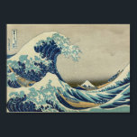 Poster A onda do Excelente de Kanagawa<br><div class="desc">O Excelente Wave de Kanagawa (Literalmente: "Sob uma Onda de Kanagawa"), Parte da série Trinta e seis Vistas do Monte Fuji, n.º 21. Primeira publicação: entre 1826 e 1833. Impressão de bloco de madeira colorido.</div>