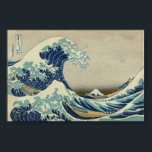 Poster A onda do Excelente de Kanagawa<br><div class="desc">O Excelente Wave de Kanagawa (Literalmente: "Sob uma Onda de Kanagawa"), Parte da série Trinta e seis Vistas do Monte Fuji, n.º 21. Primeira publicação: entre 1826 e 1833. Impressão de bloco de madeira colorido.</div>