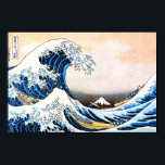 Poster A onda do Excelente de Kanagawa, Hokusai<br><div class="desc">Katsushika Hokusai (31 de outubro de 1760 - 10 de maio de 1849), conhecida simplesmente como Hokusai, era um artista japonês, pintor ukiyo-e e cineasta do período Edo. Nascer em Edo (agora Tóquio), Hokusai é mais conhecido como autor da série impressão de bloco de madeira Trinta e seis Vistas do...</div>