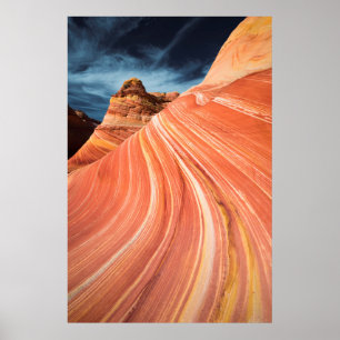 Poster A onda, falésias vermelhas, Arizona