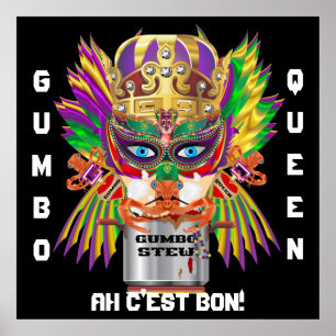 Póster A opinião da rainha do Gumbo do carnaval sugere