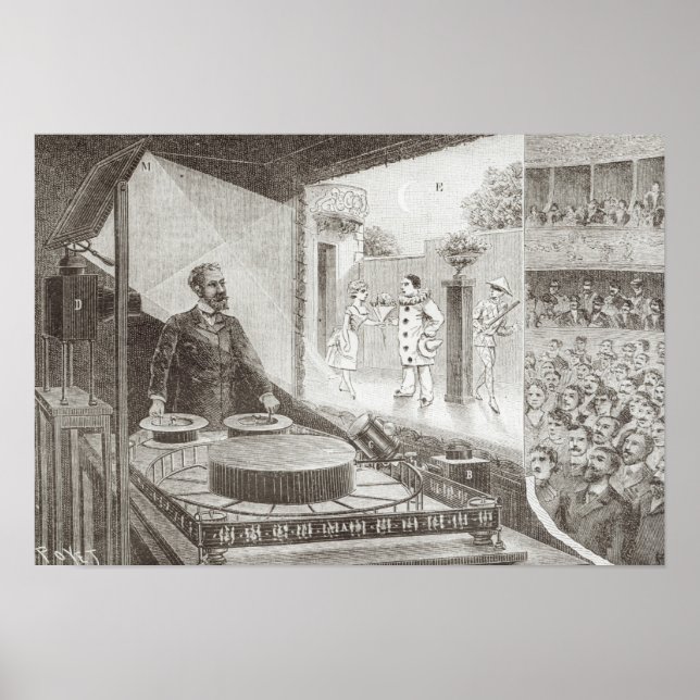 Póster A "Optique do Teatro" e seu inventor (Frente)