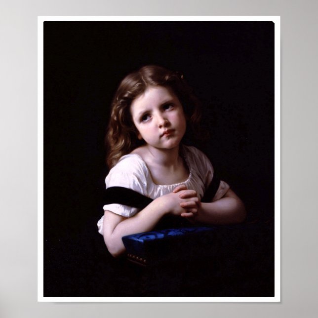 Póster A oração de WIlliam-Adolphe Bouguereau (Frente)