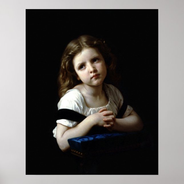Poster A oração, de William Bouguereau (Impressão) (Frente)