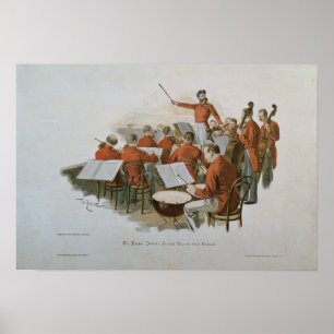 Póster A orquestra de Johann Strauss em uma bola da corte