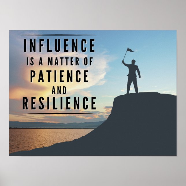 Poster A paciência da influência - Inspiração (Frente)