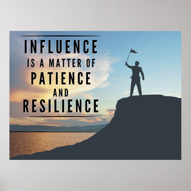 Poster A paciência da influência - Inspiração (Frente)