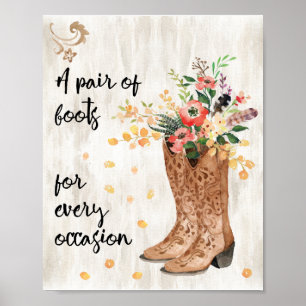 Póster A Pair of Boots for Every Occasion