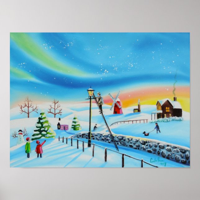 Póster A paisagem de inverno mais iluminada Gordon Bruce (Frente)