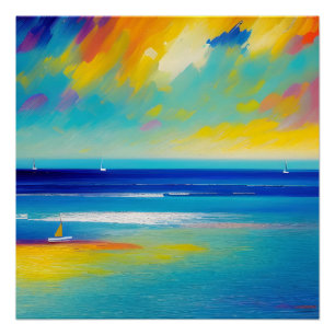 Póster A paisagem do mar 10 "Preso na areia".