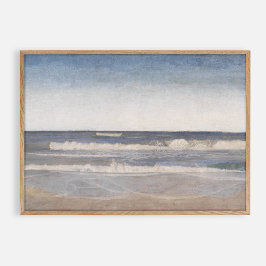 Poster A paisagem marinha de Jutland, a colheita de petró