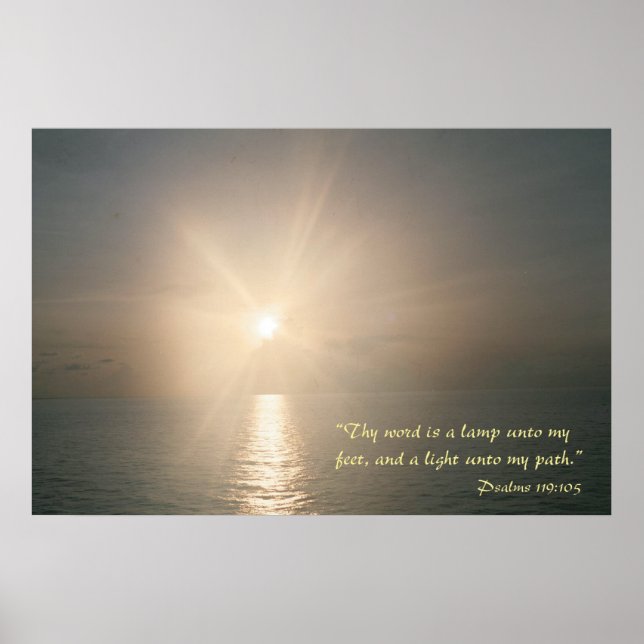 Póster A palavra é uma lâmpada nos meus pés (variação 3) (Frente)