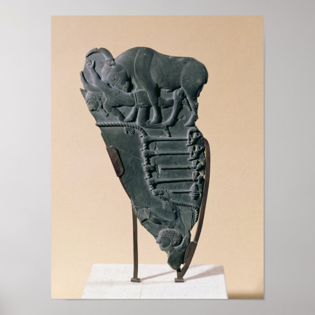 Póster A Paleta Bull, de Abydos, c.3500-3100 BC (Frente)