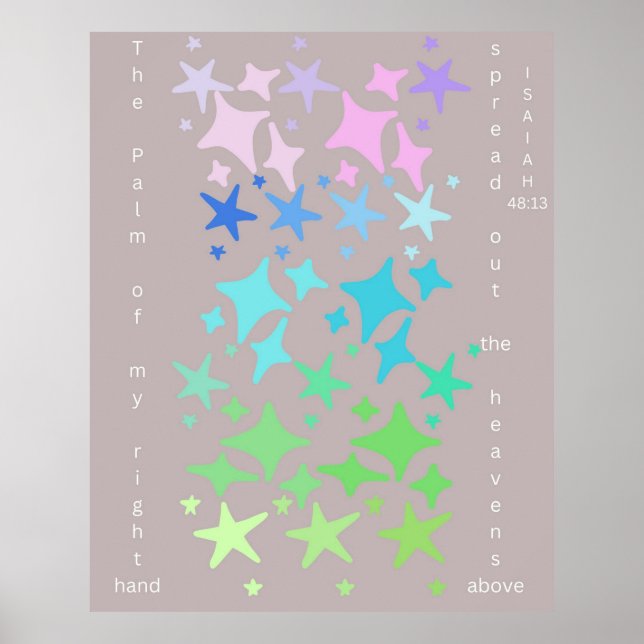 Poster A Palma da Minha Mão Direita Espalhou Os Céus (Frente)