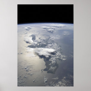 Póster A panoramic view of the island of Hispaniola