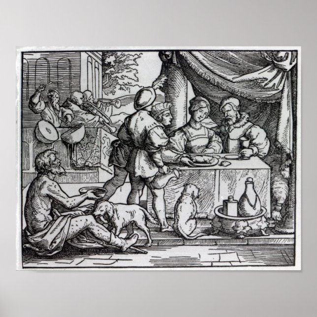 Poster A Parábola de Lázaro e Dives (Frente)