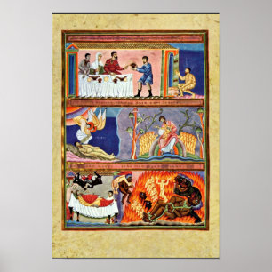 Poster A Parábola Do Rico E Do Lazarus Folio 78 R