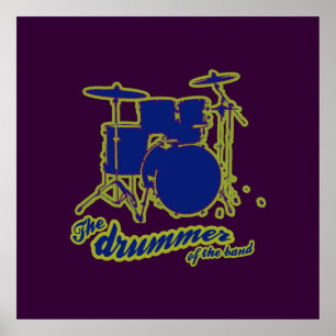 Póster a parede do baterista