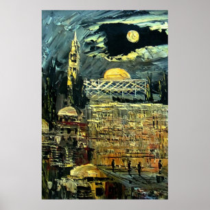 Póster A parede ocidental em Jerusalem