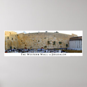 Poster A parede ocidental em Jerusalem