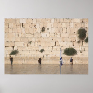 Poster A parede ocidental, Jerusalem