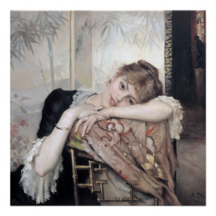Póster A Parisiense por Albert Edelfelt 1883