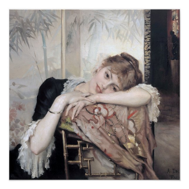 Póster A Parisiense por Albert Edelfelt 1883 (Frente)