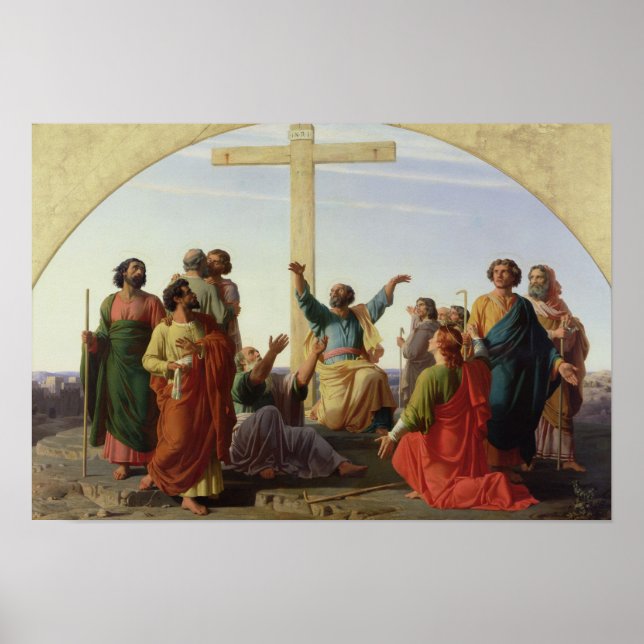 Póster A Partida dos Apóstolos, 1845 (Frente)