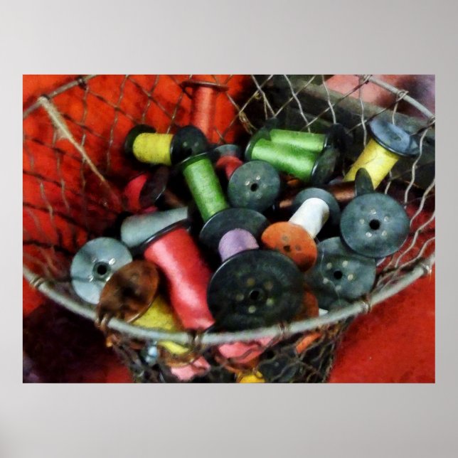 Póster A PARTIR DE US$ 20 - Cesta de fios com rosca (Frente)