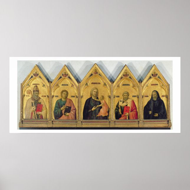 Poster A peça de Badia com Madonna e Santos, c.13 (Frente)