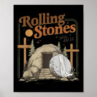 A Pedra Foi Afastada, Ele Está Vivo Cristo Retro.