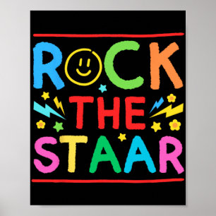 Poster A Pedra Motivacional Em Teste O Teac Do Dia Do Tes