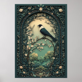 Poster A Pega | Floresta de Dia da Arte de Primavera
