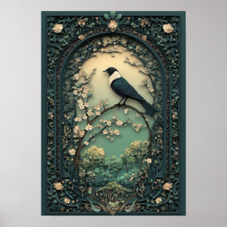 Poster A Pega | Floresta de Dia da Arte de Primavera