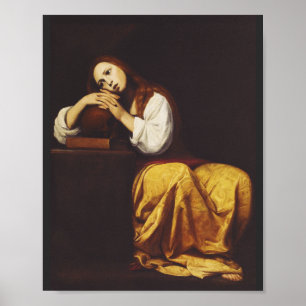 Poster A penitente Mary Magdalene por Giacomo Galli