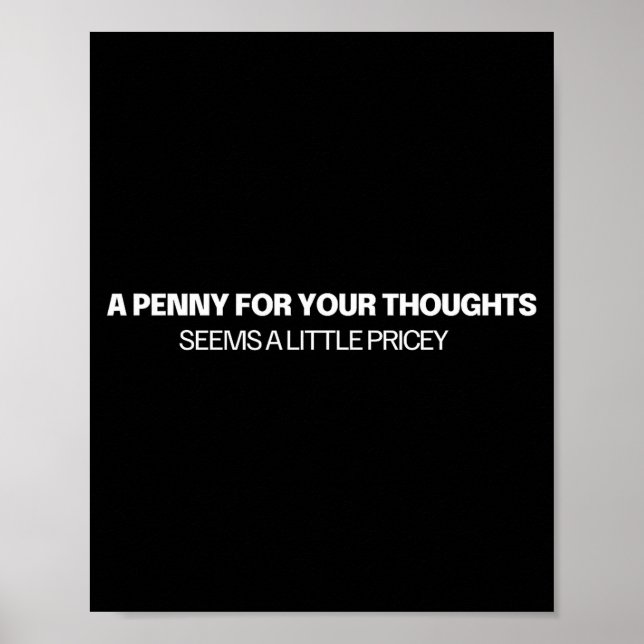 Poster A Penny For Your Thoughts - Joke  (Frente)