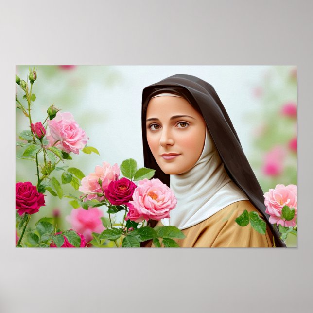 Poster A Pequena Flor: Ruas. Thérèse de Lisieux (Frente)