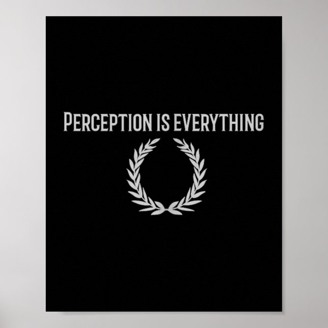 Poster A Percepção É Tudo O Que Está No Topo Da Cotação E (Frente)