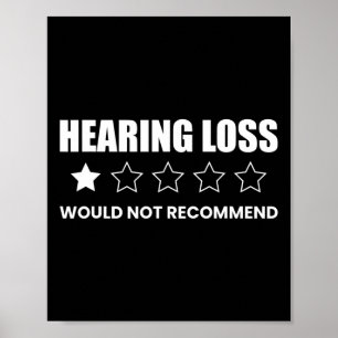 Poster A Perda Da Audição Não Recomendaria Atenção À Surd