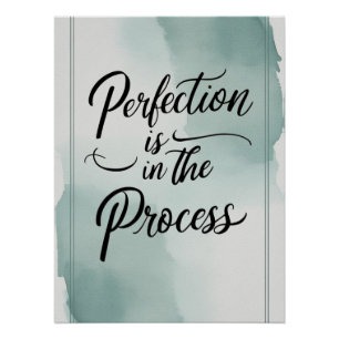 Póster A perfeição está no processo