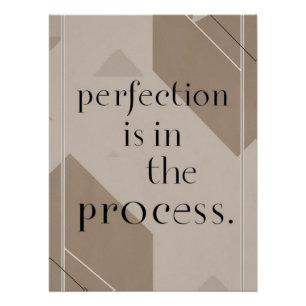 Póster A perfeição está no processo