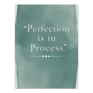Póster A perfeição está no processo