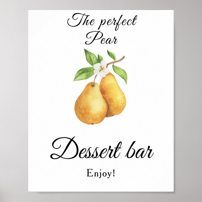 Poster A perfeita barra de sobremesas de casamento com pe (Frente)