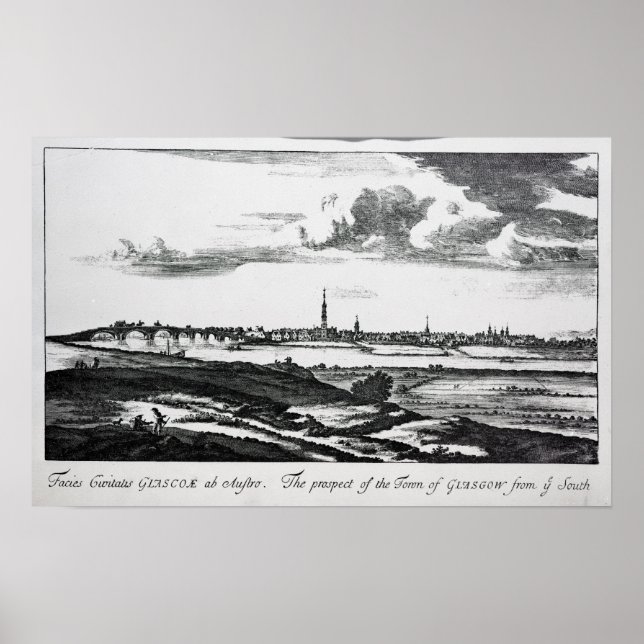 Póster A perspectiva da cidade de Glasgow (Frente)