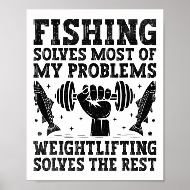 Poster A Pesca Resolve A Maioria Dos Meus Problemas O Lev (Frente)
