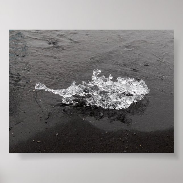 Poster A piece of Ice in the Diamond beach (Frente)