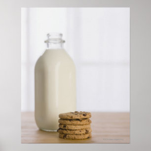Póster A pilha de biscoitos dos pedaços de chocolate