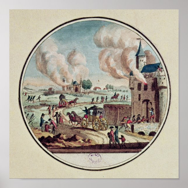 Póster A pilhagem e a destruição de Chateaux (Frente)