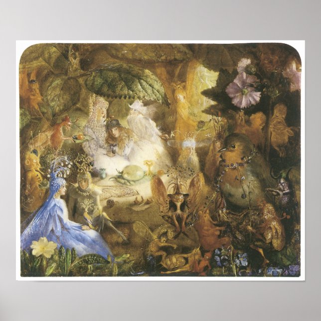 Poster A Pintura Da Fada De Vintage, Robin Captivo (Frente)